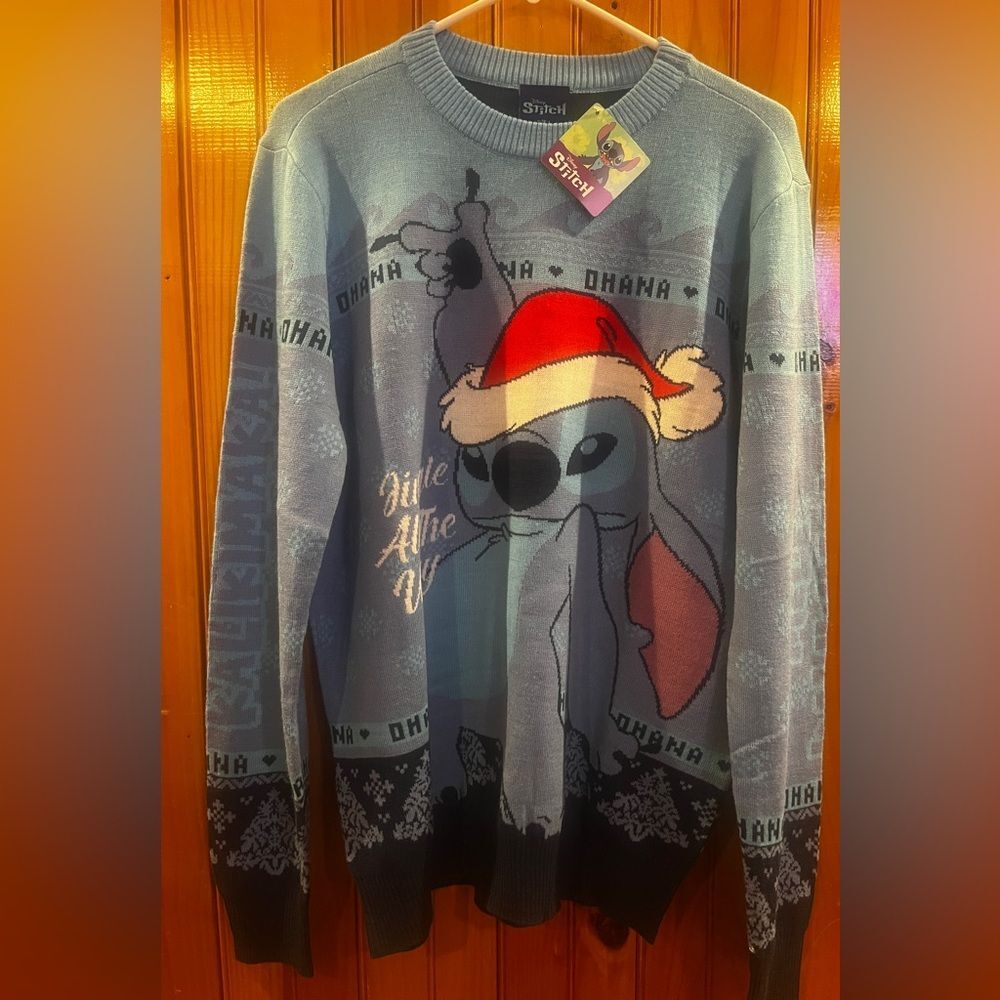 Geeknet Disney Stitch  Holiday Sweater GameStop
Exclusive Official Gift Size L